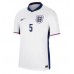 Maillot de foot Angleterre John Stones #5 Domicile vêtements Europe 2024 Manches Courtes